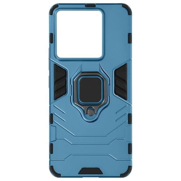 Coque för Xiaomi - Ring Collection - Blå - Rotationsring 360° - Bi-material - Styv