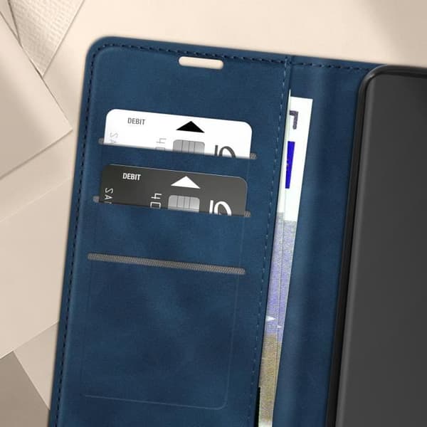 Fodral till Redmi Note 13 Pro Plus - AVIZAR - Mjukt skal - Blå - Videostöd - Plånbok