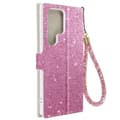 Miniatyrbild 1 av 4: AVIZAR Fodral till Samsung S23 Ultra - Rosa - Hårt skal - Disco Glitter Design - Videostöd