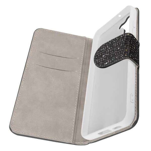 Fodral till Samsung Galaxy S23 Glitter Disco Wallet Stand Video Black