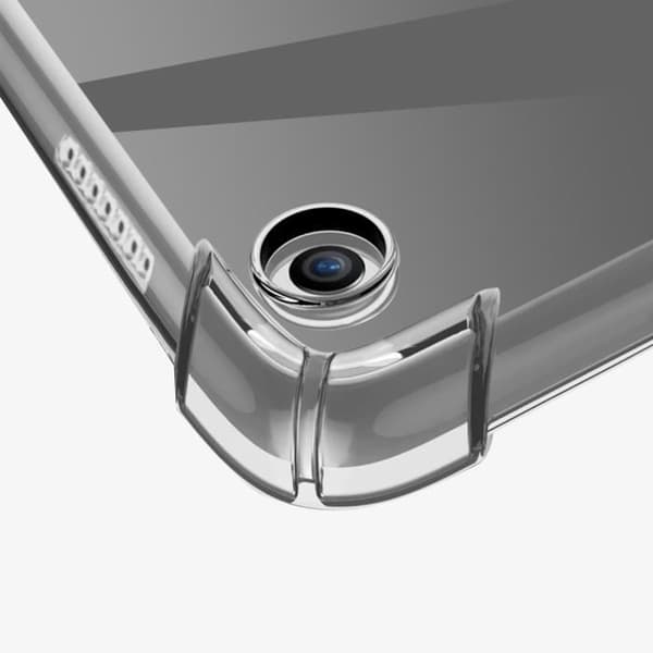 Fodral till Samsung Tab A9 Plus - AVIZAR - Stötsäker silikon och transparent härdat glas