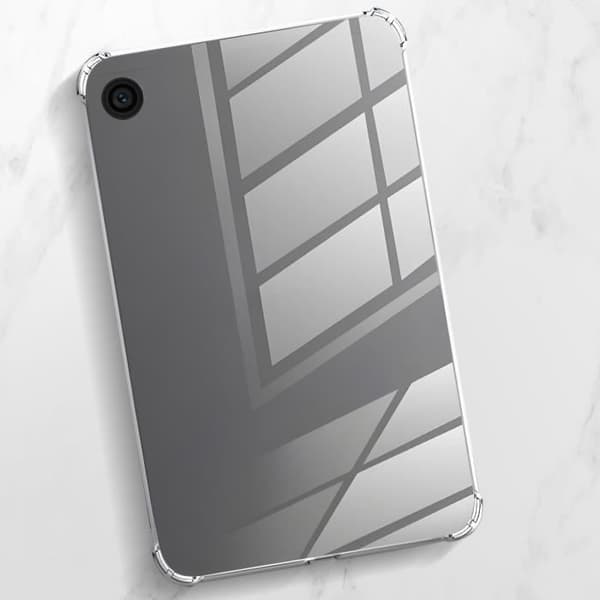 Fodral till Samsung Tab A9 Plus - AVIZAR - Stötsäker silikon och transparent härdat glas