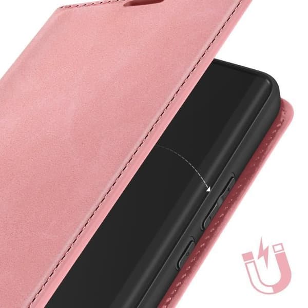 Fodral till Redmi Note 13 Pro Plus - AVIZAR - Mjukt skal - Rosa - Fullständigt skydd - Videostöd