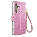 Miniatyrbild 1 av 4: Fodral för Samsung Galaxy A54 5G Glitter Disco Wallet Video Support Rosa