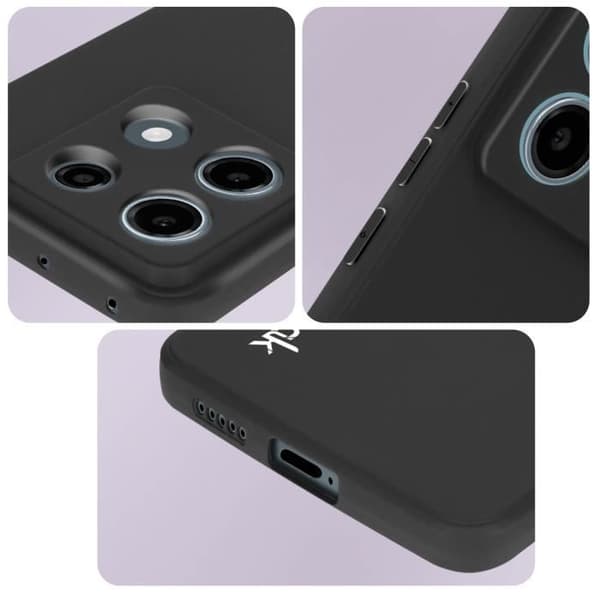 Skyddande skal - IMAK - UC-4 - Mjuk silikon gel - Svart - Xiaomi Redmi Note 13 Pro