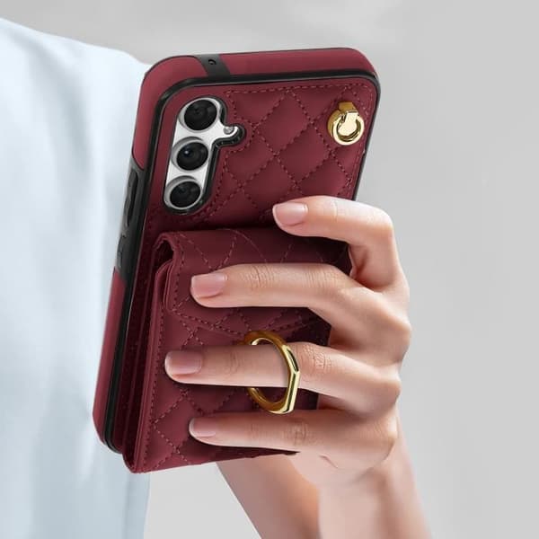 Coque för Samsung Galaxy A54 5G - AVIZAR - Bakficka - Röd - Matt - Elegant