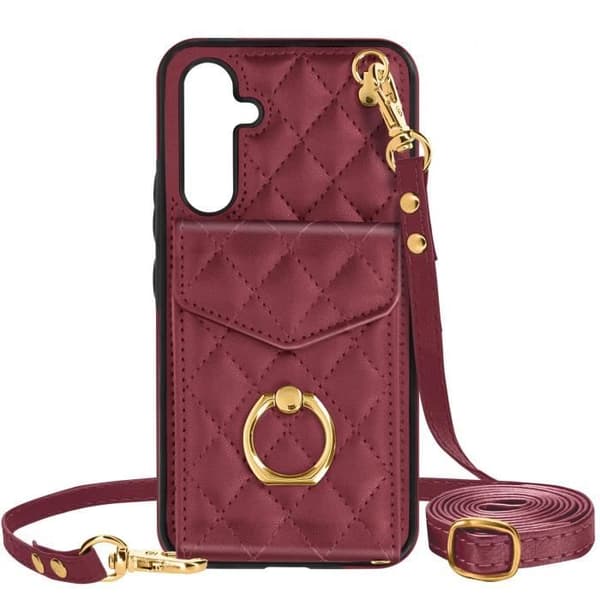 Coque för Samsung Galaxy A54 5G - AVIZAR - Bakficka - Röd - Matt - Elegant
