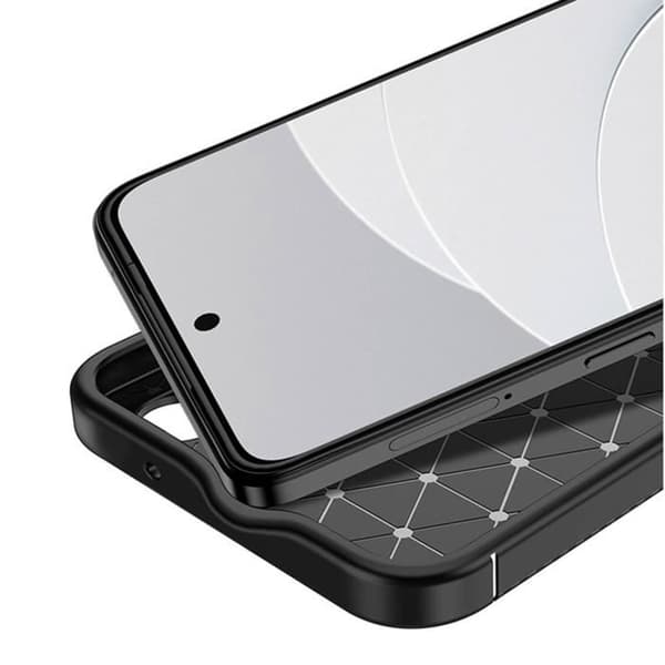 Fodral till Google Pixel 8 Pro Silicone Carbon Fiber Classic Carb Series Black