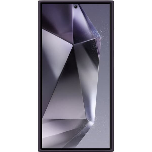 Samsung Original Galaxy S24 Ultra Cover Silicone Case Dark Violet