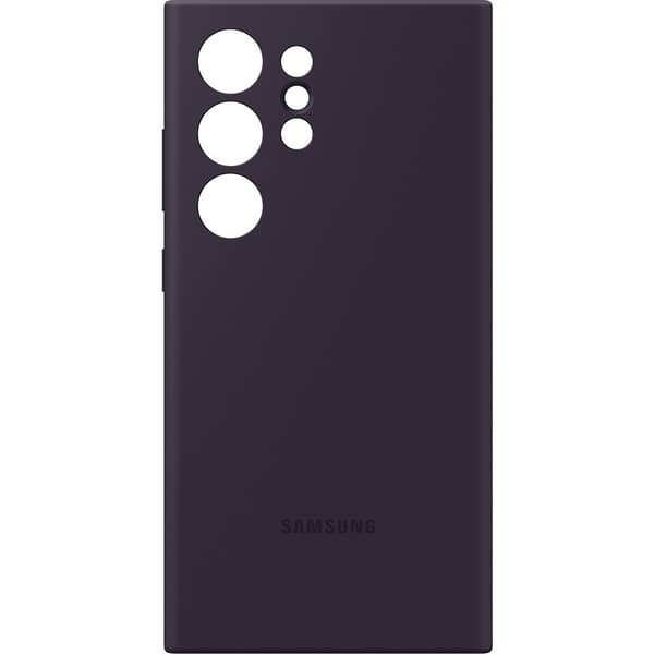 Samsung Original Galaxy S24 Ultra Cover Silicone Case Dark Violet