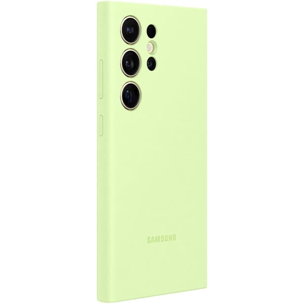 Samsung Original Galaxy S24 Ultra Skal Silicone Case Light Green