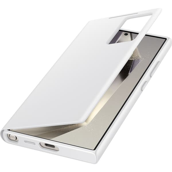 Samsung Original Galaxy S24 Ultra Etui Smart View Wallet Case Hvid