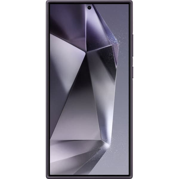 Samsung Original Galaxy S24 Ultra Kuori Vegan Leather Case Dark Violet