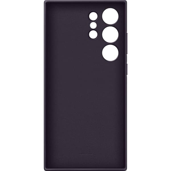 Samsung Original Galaxy S24 Ultra Kuori Vegan Leather Case Dark Violet