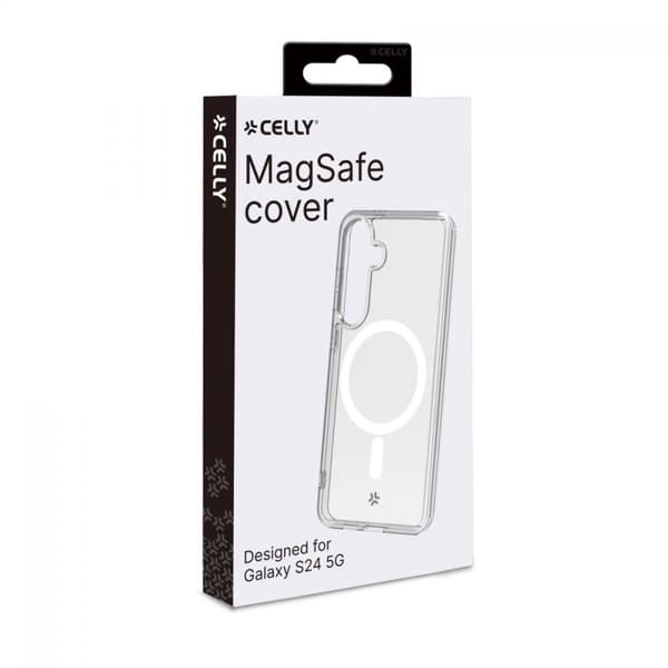 Celly Samsung Galaxy S24 Cover GELSKINMAG MagSafe Transparent