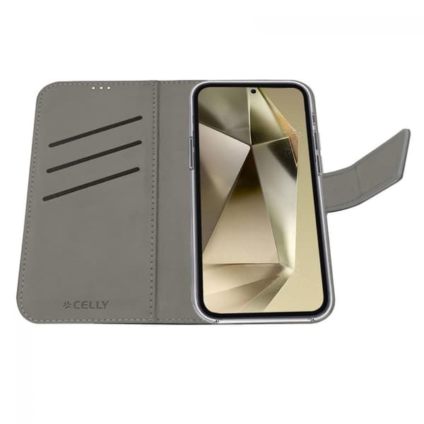 Celly Samsung Galaxy S24 Ultra Fodral Wally Wallet Case Svart