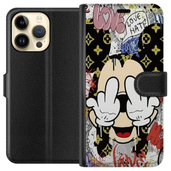 Apple iPhone 14 Pro Max Lompakkokotelo Hiiri Pigg LV