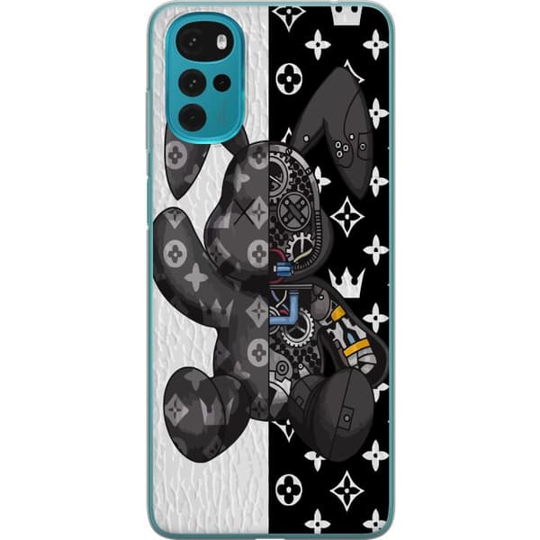 Motorola Moto G22 Genomskinligt Skal Kanin LV