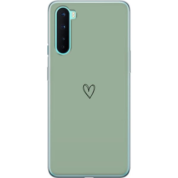 OnePlus Nord Läpinäkyvä kuori Sydän
