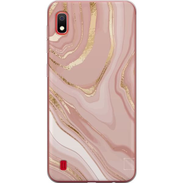 Samsung Galaxy A10 Gjennomsiktig deksel Marmor Rosa