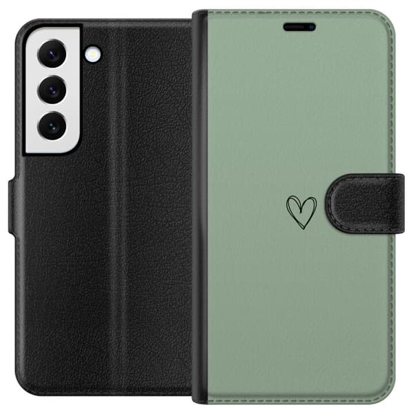 Samsung Galaxy S22 5G Lompakkokotelo Sydän