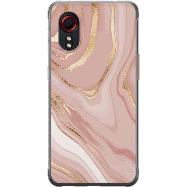 Samsung Galaxy Xcover 5 Gennemsigtig cover Marmor Lyserød
