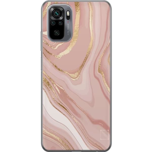 Xiaomi Redmi Note 10S Gjennomsiktig deksel Marmor Rosa