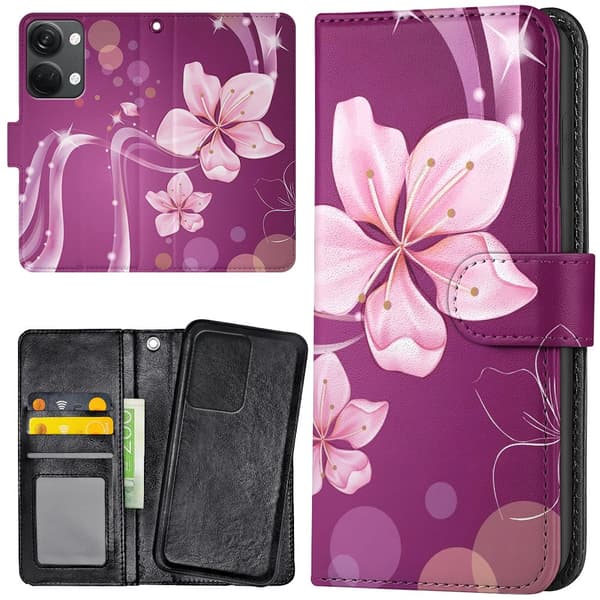 OnePlus Nord 3 5G - Lommebok Deksel Hvit Blomst