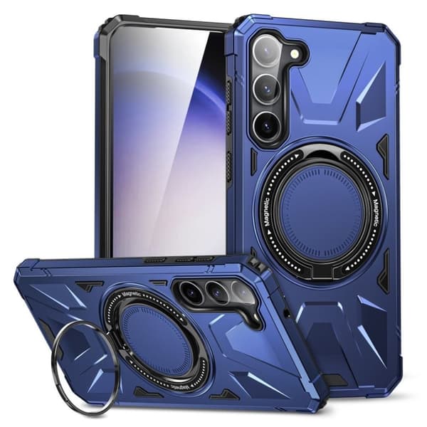 Samsung Galaxy S24 Skal med Ring Kickstand - Marinbla