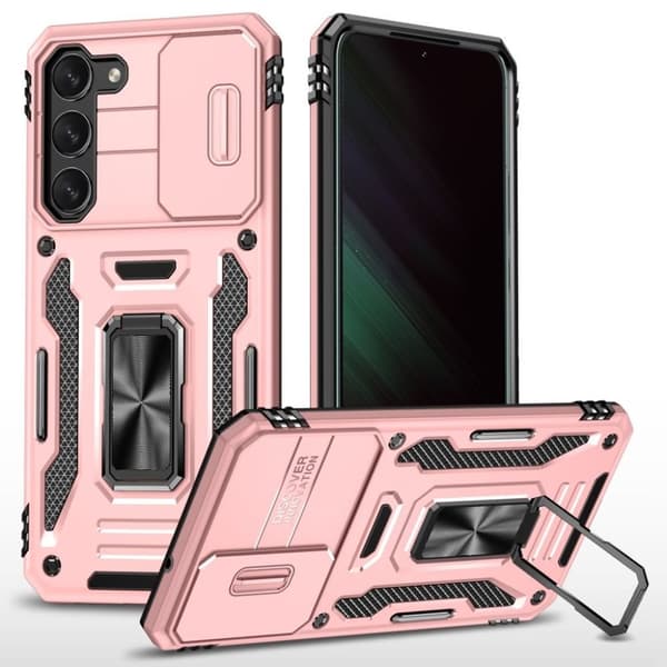 Samsung Galaxy S24 Skal med linskydd - Rosa