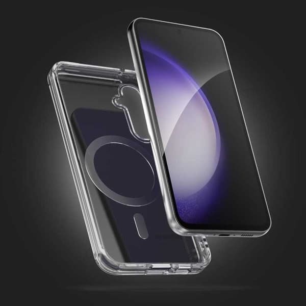 Samsung S24 Plus Transparent stødabsorberende cover MagSafe-kompatibel