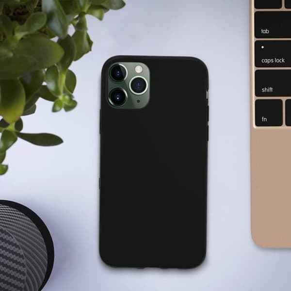 Coque - AVIZAR - iPhone 11 Pro Max - Silikon Gel Flexibel - Svart - Ultra-tunn