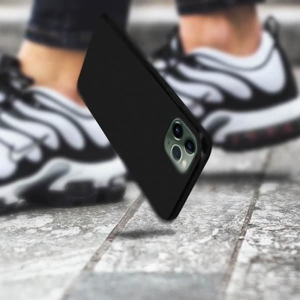 Coque - AVIZAR - iPhone 11 Pro Max - Silikon Gel Flexibel - Svart - Ultra-tunn