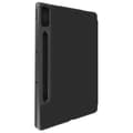 Miniatyrbild 1 av 4: Fodral för Lenovo Tab P12 - AVIZAR - Trifold - Svart läderimitation - Video- och tangentbordsstöd - Heltäckande skydd