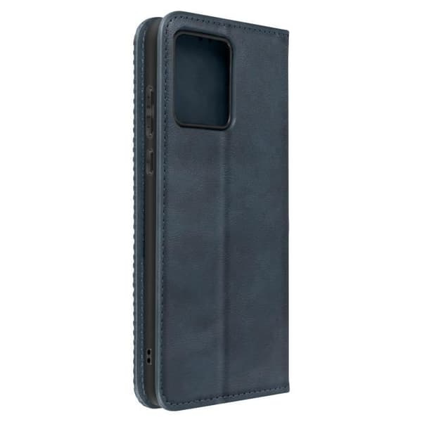 Fodral för Motorola Moto G84 Plånbok schackbrädemönster Geo Collection Midnight Blue