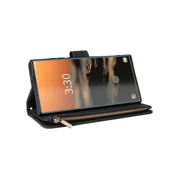 Samsung S24 Ultra Multifunktionellt Plånboksfodral Zipper 8-Fack