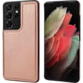 Miniatyrbillede 1 af 6: Samsung S24 Ultra stødsikker dækselkortholder 3-POCKET Flippr - Rose guld