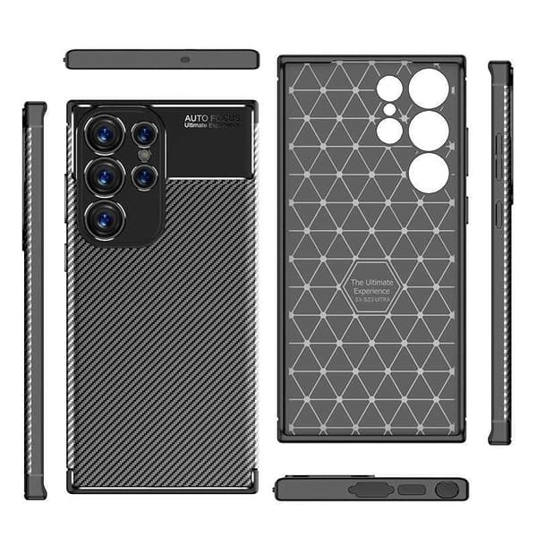 Samsung S24 Ultra Iskunkestävä ohut kansi FullCarbon V4