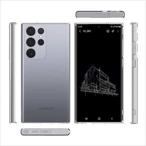 Samsung S24 Ultra Stöttåligt Genomskinligt Skal Simple