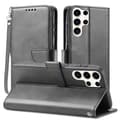 Miniatyrbillede 1 af 5: Samsung S24 Ultra Pung Etui PU Læder 4 RUMMER - Sort