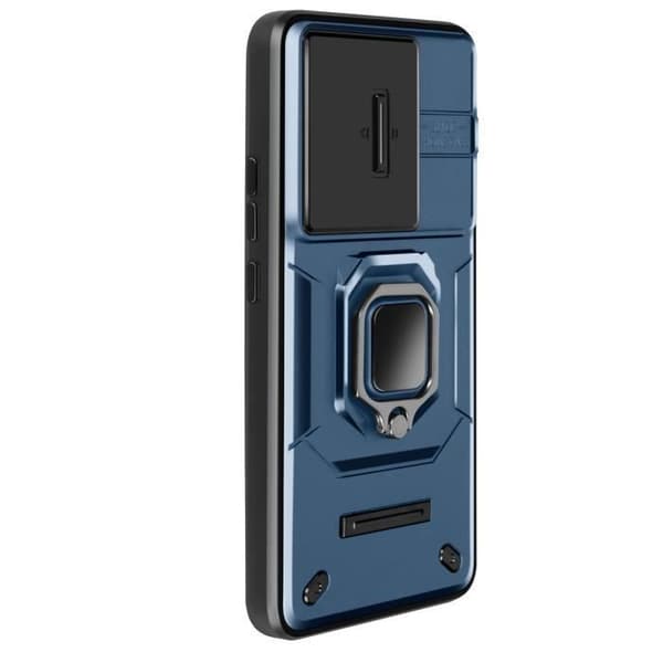 Coque - AVIZAR - Xiaomi 13T/13T Pro - Bague Stöd - Skjutbart Kameraskydd - Blå