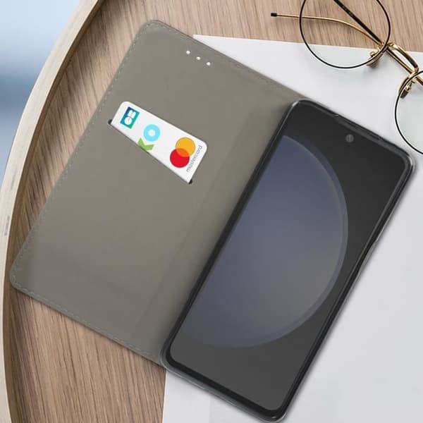 AVIZAR Fodral till Samsung Galaxy S23 FE - Stativfunktion - Svart