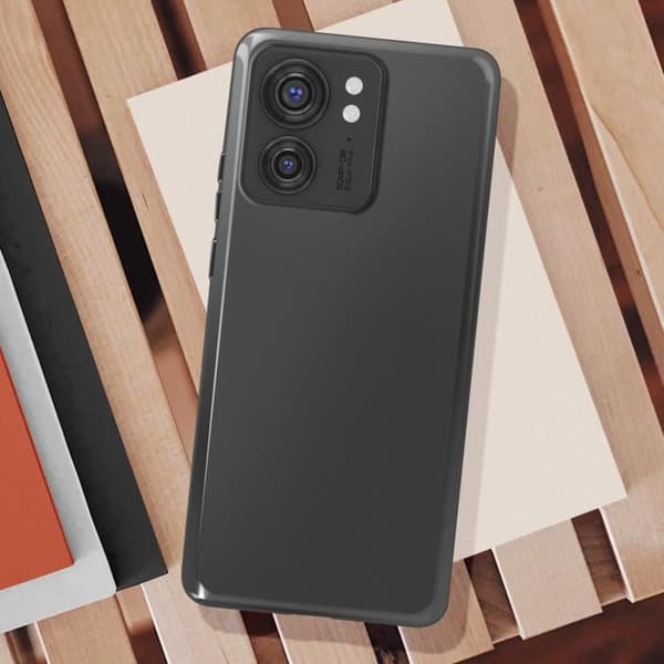 Fodral till Motorola Edge 40 - AVIZAR - Mjuk och flexibel silikon - Svart