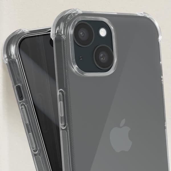 Fodral till iPhone 15 AVIZAR - Stötsäker förstärkta hörn + 9H transparent härdat glas