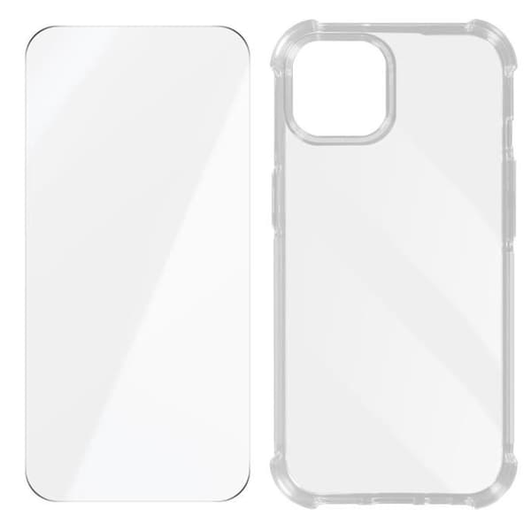 Fodral till iPhone 15 AVIZAR - Stötsäker förstärkta hörn + 9H transparent härdat glas