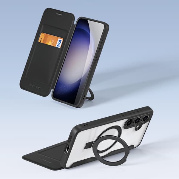 DUX DUCIS Samsung Galaxy S24 Plus Fodral Skin X Pro Series Kickstand MagSafe Svart