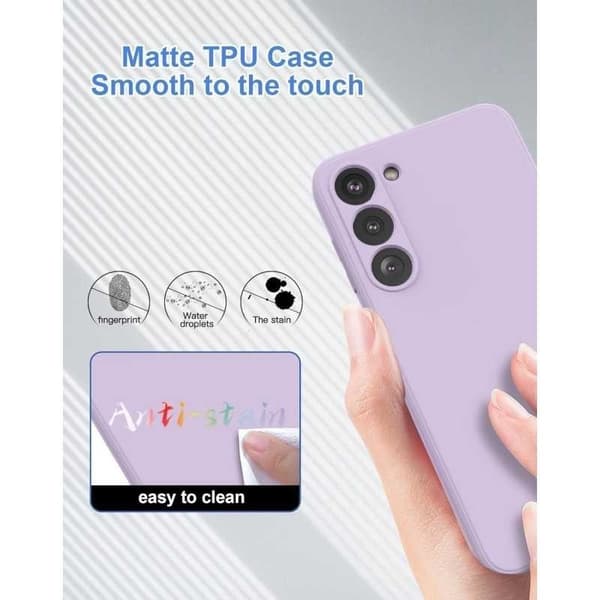 Samsung S24 Gummieret mat Shell Liquid - Lilla