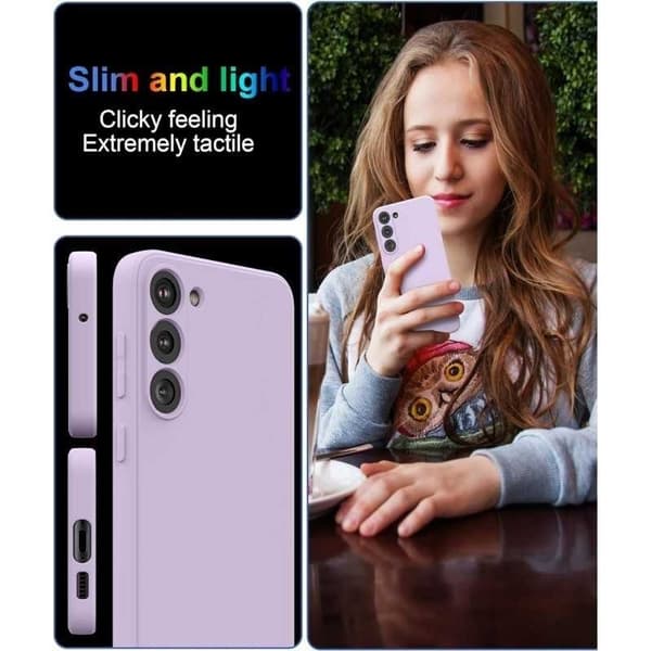 Samsung S24 Gummieret mat Shell Liquid - Lilla
