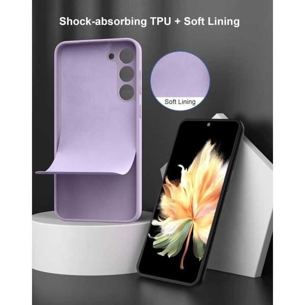 Samsung S24 Gummieret mat Shell Liquid - Lilla