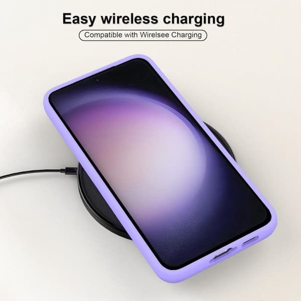 Samsung S24 Gummieret mat Shell Liquid - Lilla